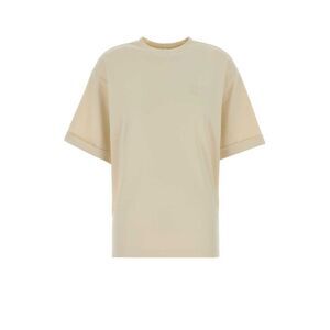 Woolrich Women Cream Cotton Oversize T-Shirt